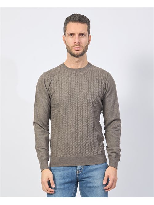 Yes Zee Wool Blend Crewneck Sweater YES ZEE | M840-ZS000842